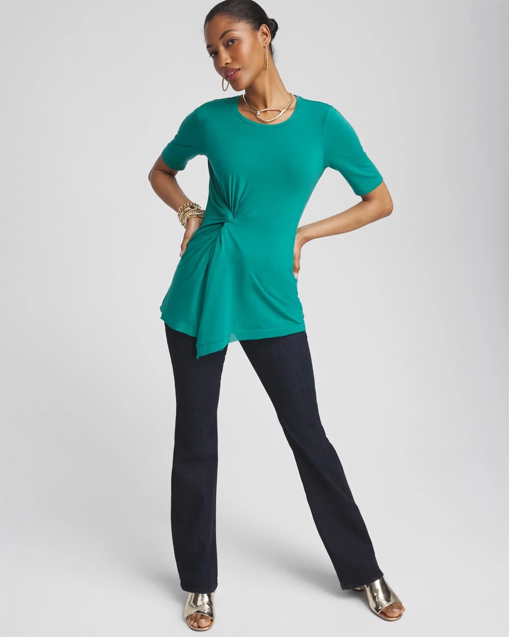 Touch of Cool Draped Tunic