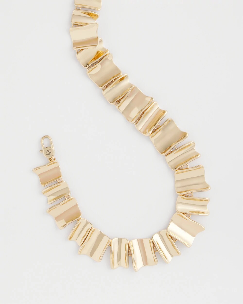 Gold Wave Collar Necklace