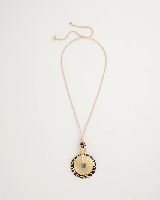 Adjustable Animal Print Pendant Necklace