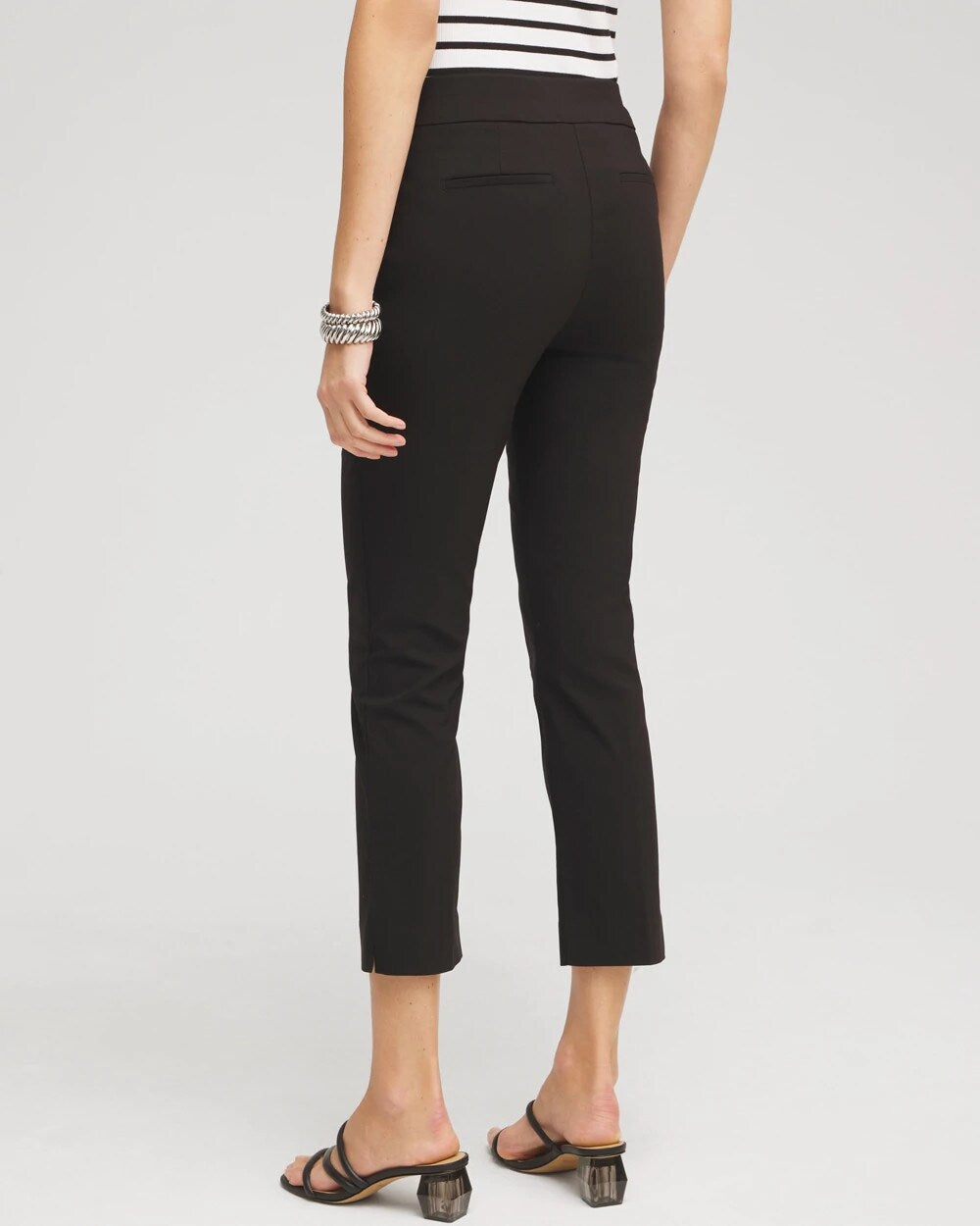 Brigitte Pull-On Slim Cropped Pants