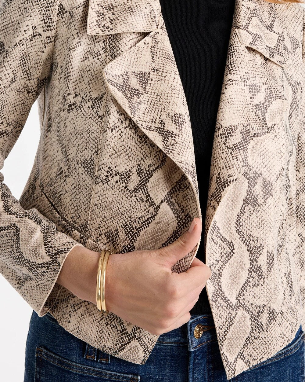 Snake Skin Printed Jacket