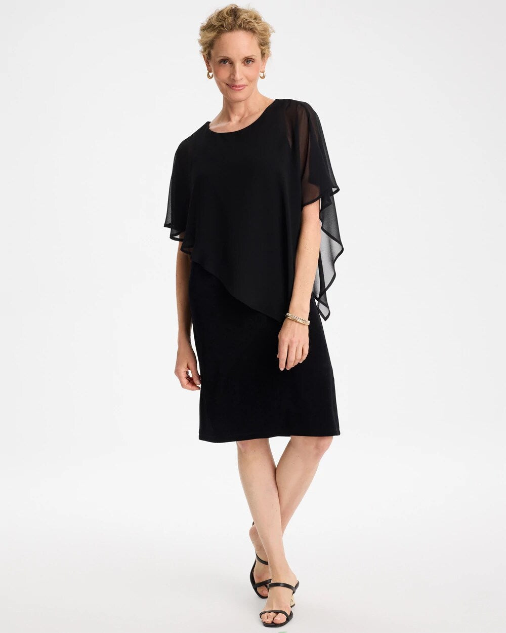 Travelers Chiffon Overlay Dress