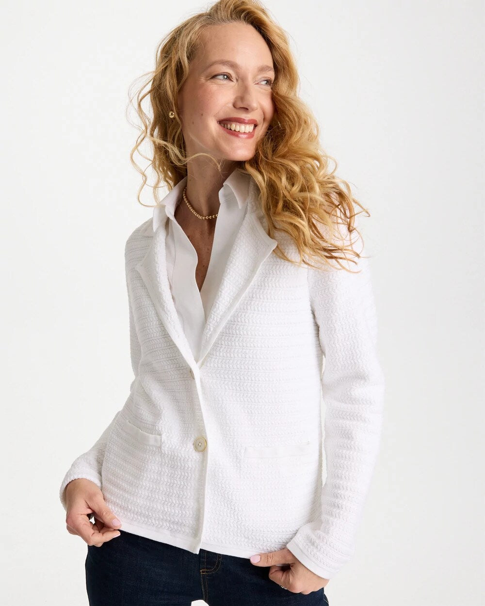 Textured Stitch Detail Cardigan