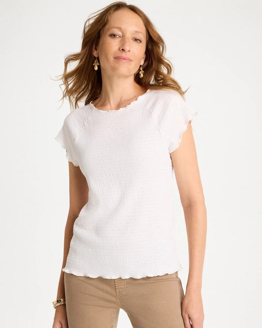 Textured Knit Lettuce Raglan Tee