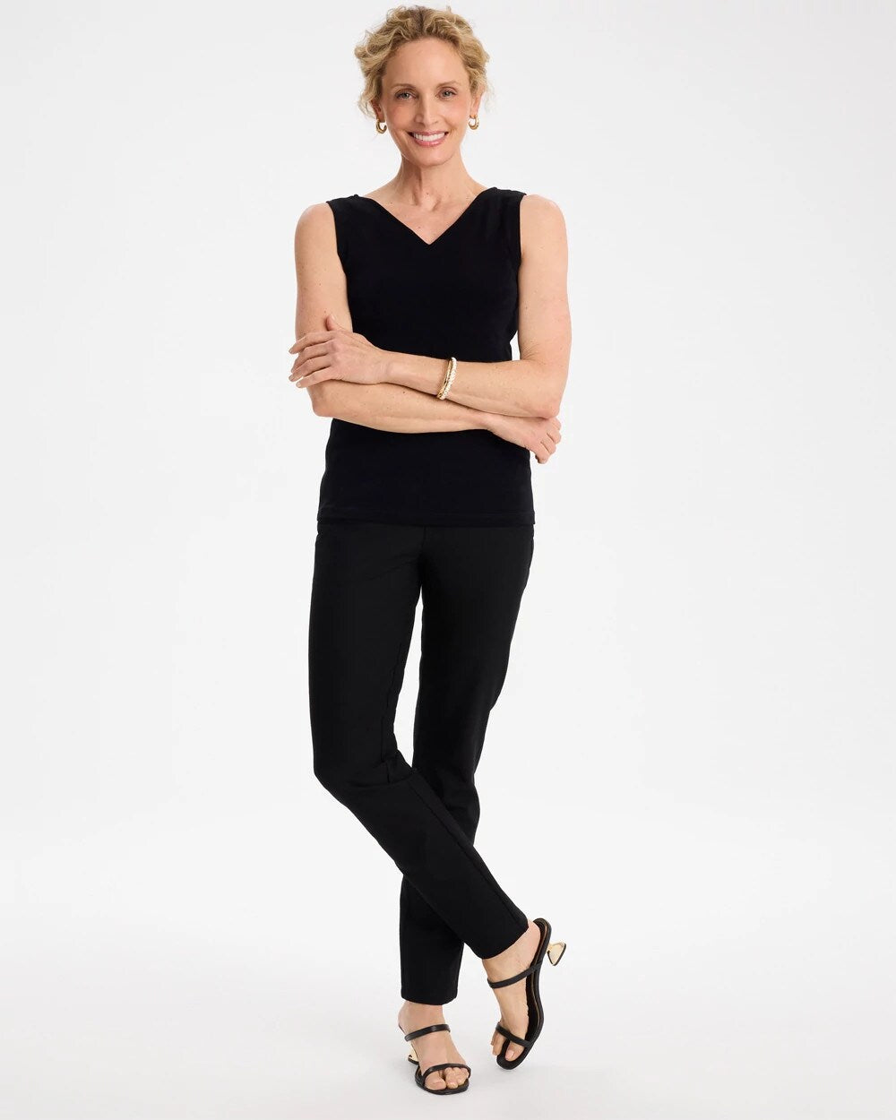 Travelers Collection Crepe Ankle Pants
