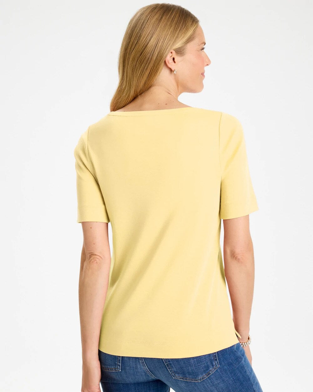 Pima Elbow Sleeve Tee