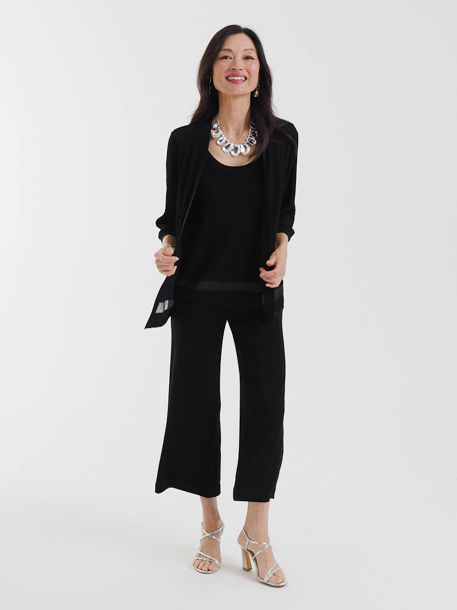 Travelers Sheer Stripe Cardigan