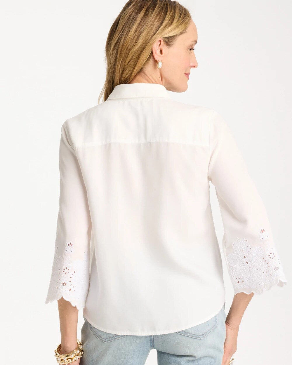 Tencel Denim Eyelet Shirt