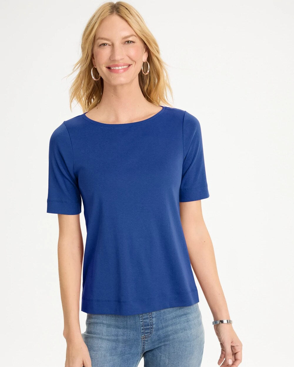 Pima Elbow Sleeve Tee