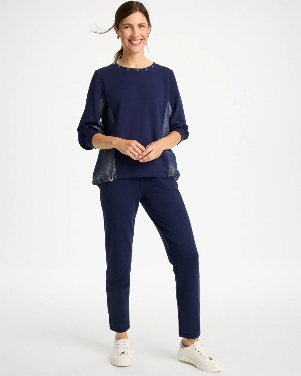 Zenergy French Terry Pull-On Ankle Pants