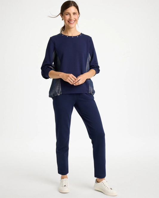 Zenergy French Terry Pull-On Ankle Pants