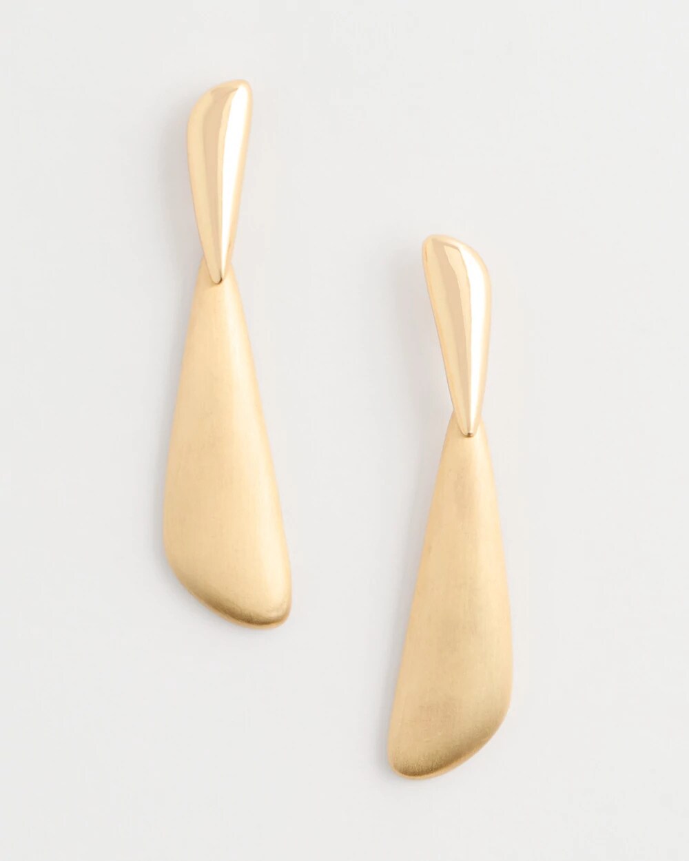 Golden Linear Drop Earrings