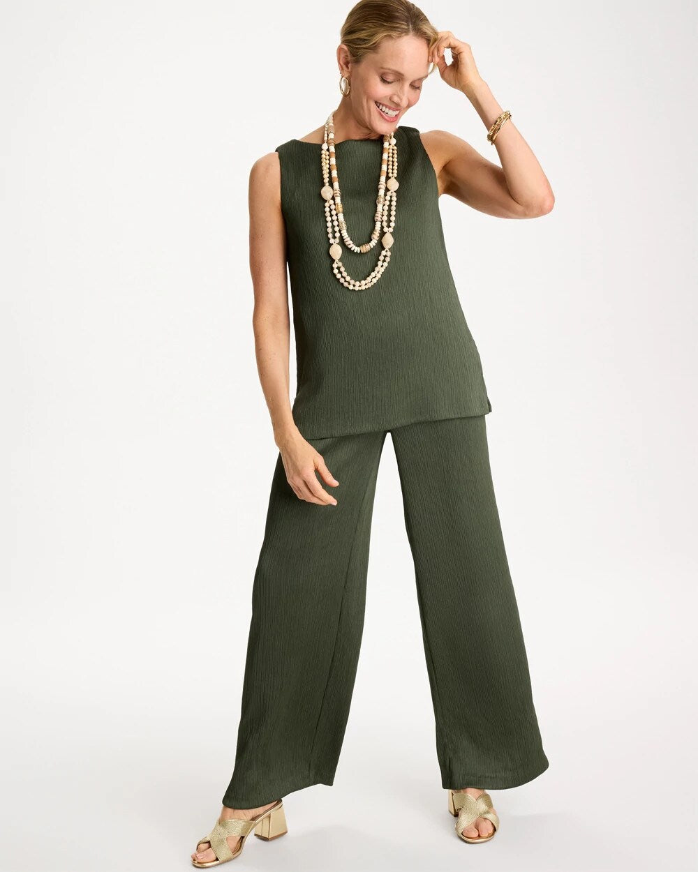 Travelers Crinkle Textured Pants