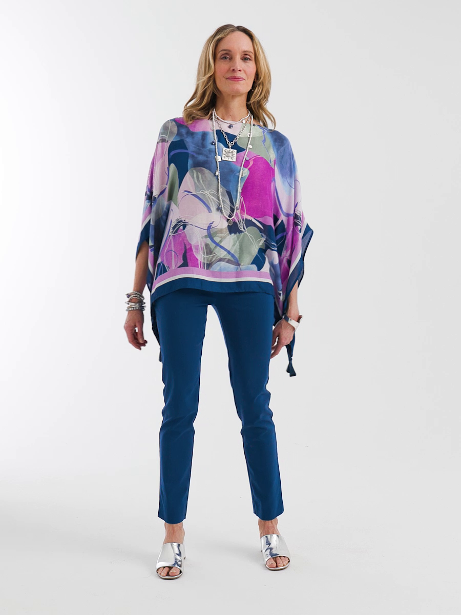 Brigitte Pull-On Slim Ankle Pants