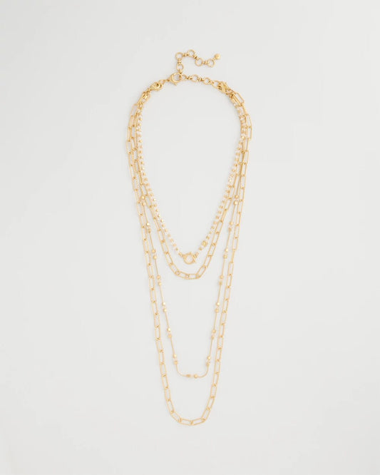 Sea Foam Multi-Strand Convertible Necklace