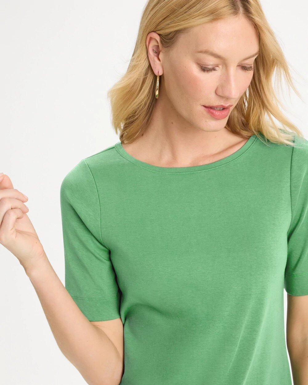 Pima Elbow Sleeve Tee