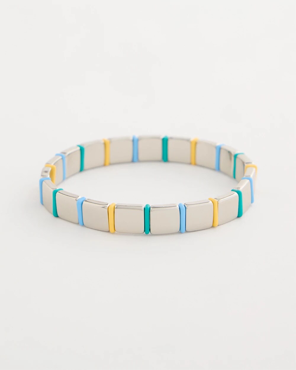 Glam Teal Slice Stretch Bracelet