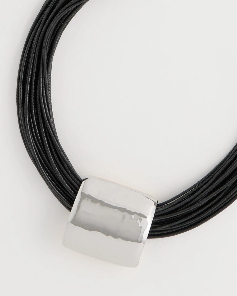 Short Reversible Pendant Corded Necklace