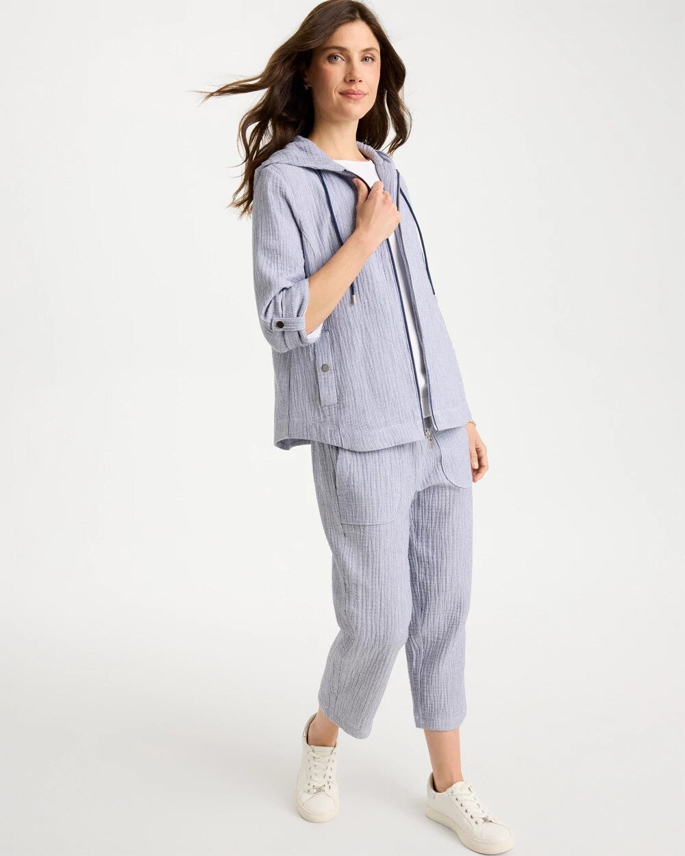 Zenergy Striped Gauze Jacket