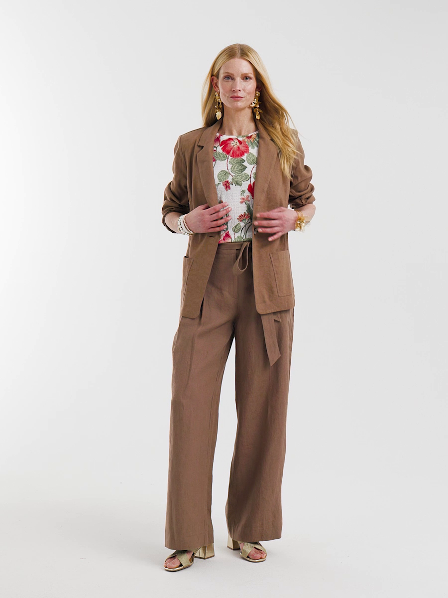 Linen Stretch Blazer