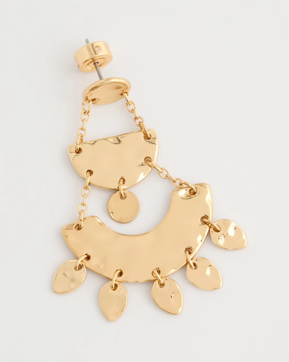Hammered Chandelier Earrings