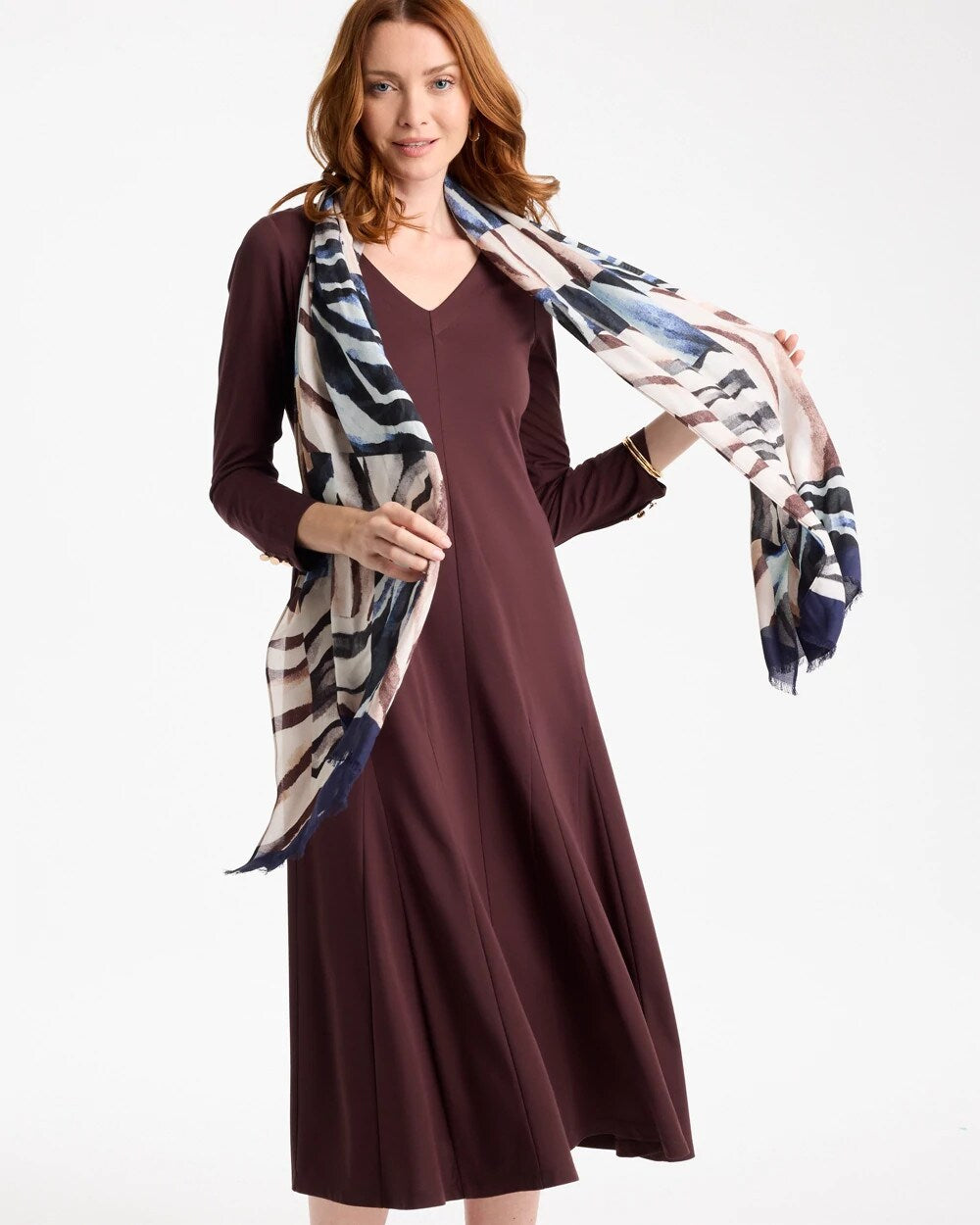 Zebra Zing Oblong Scarf