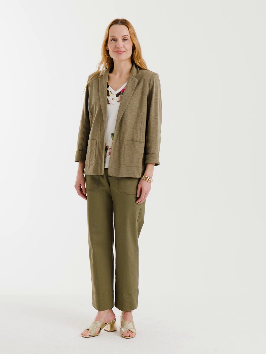 Slub Knit Blazer