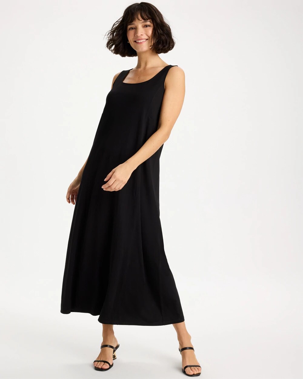 Ponte Seamed Maxi Dress