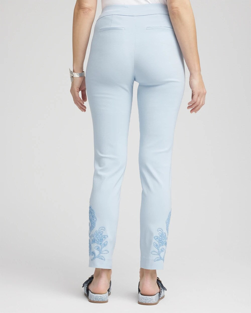 Brigitte Embroidered Ankle Pants