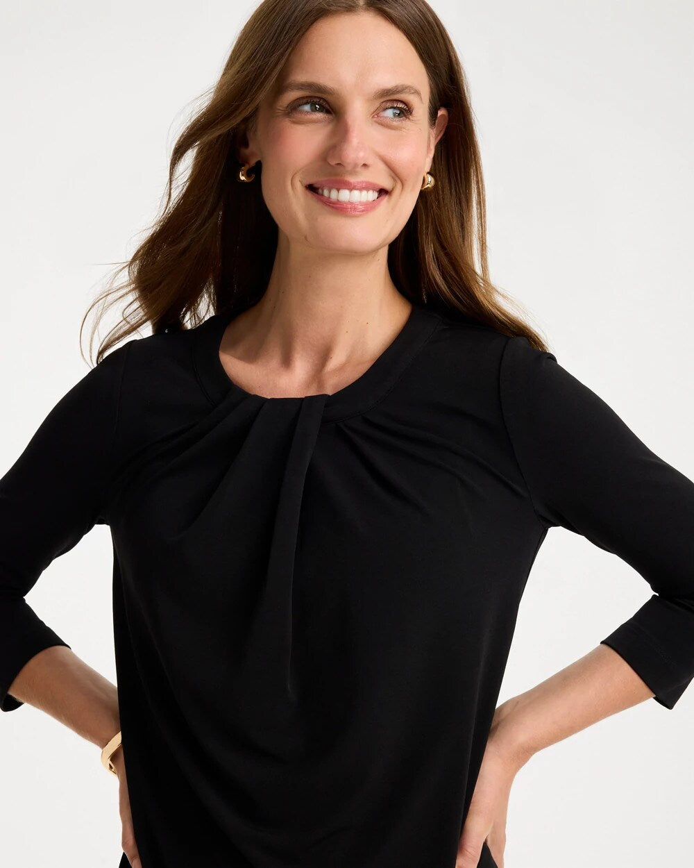 Travelers Knit Twist Front Top