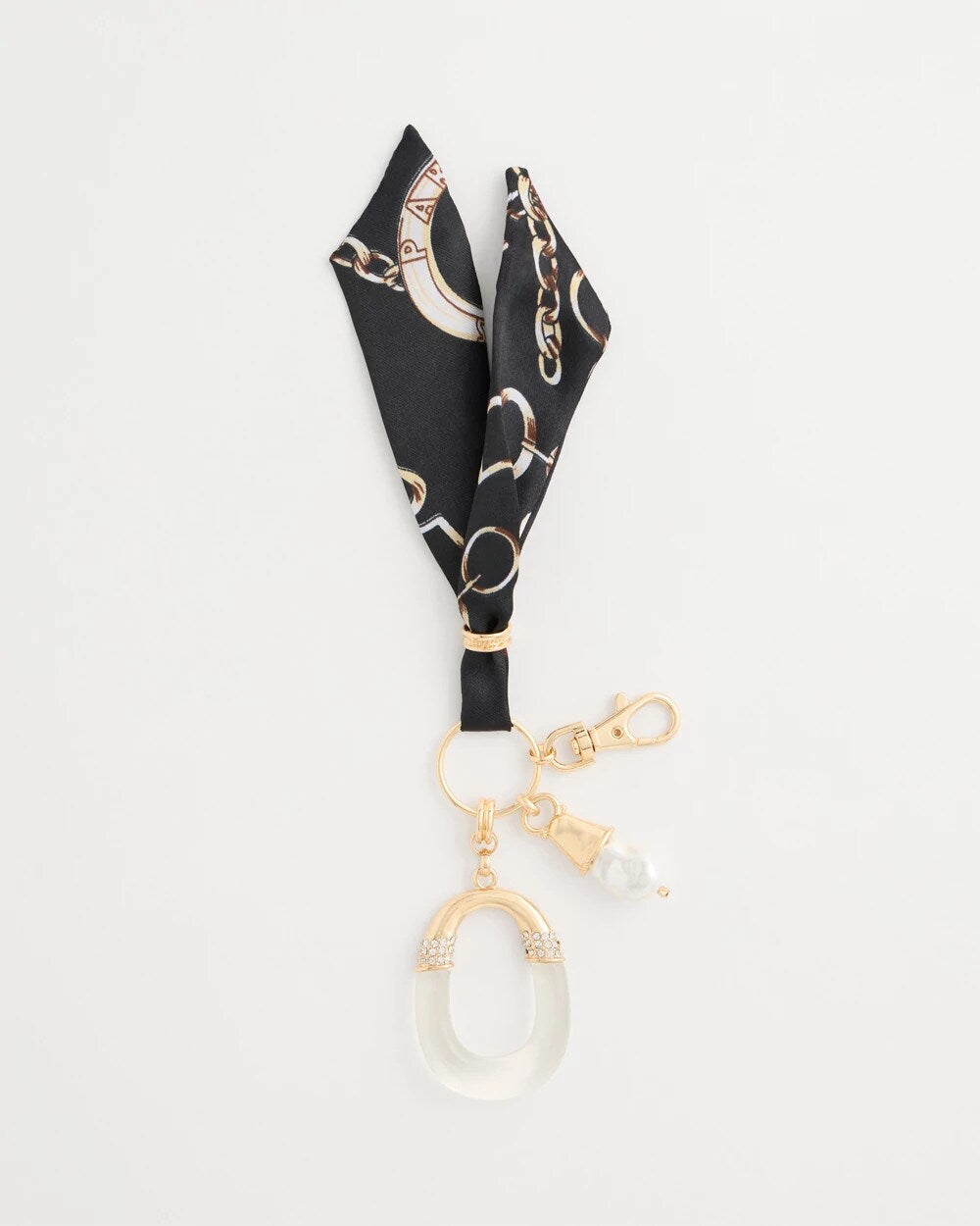 Satin Scarf Bag Charm Key Chain