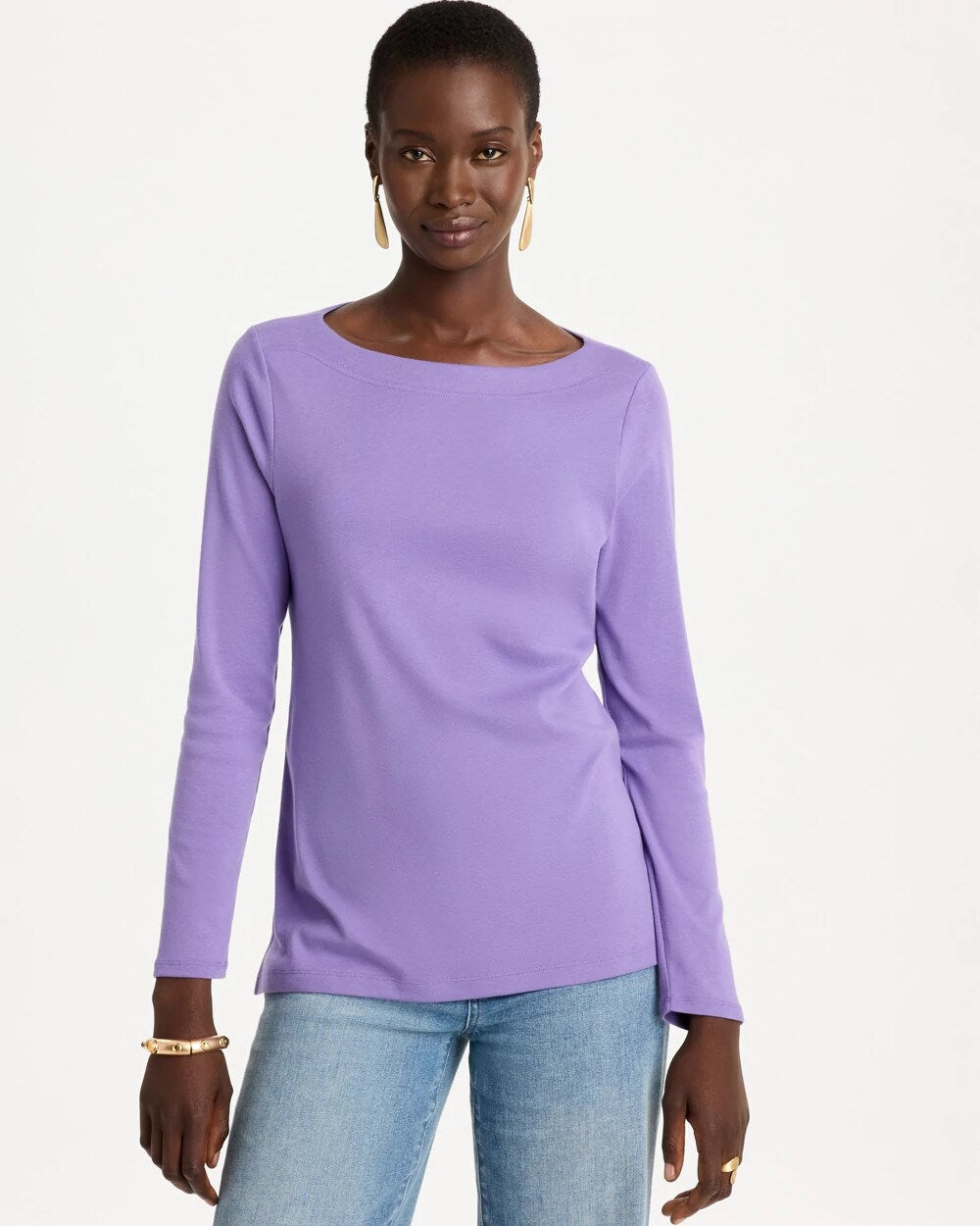 Pima Cotton Boatneck Tee
