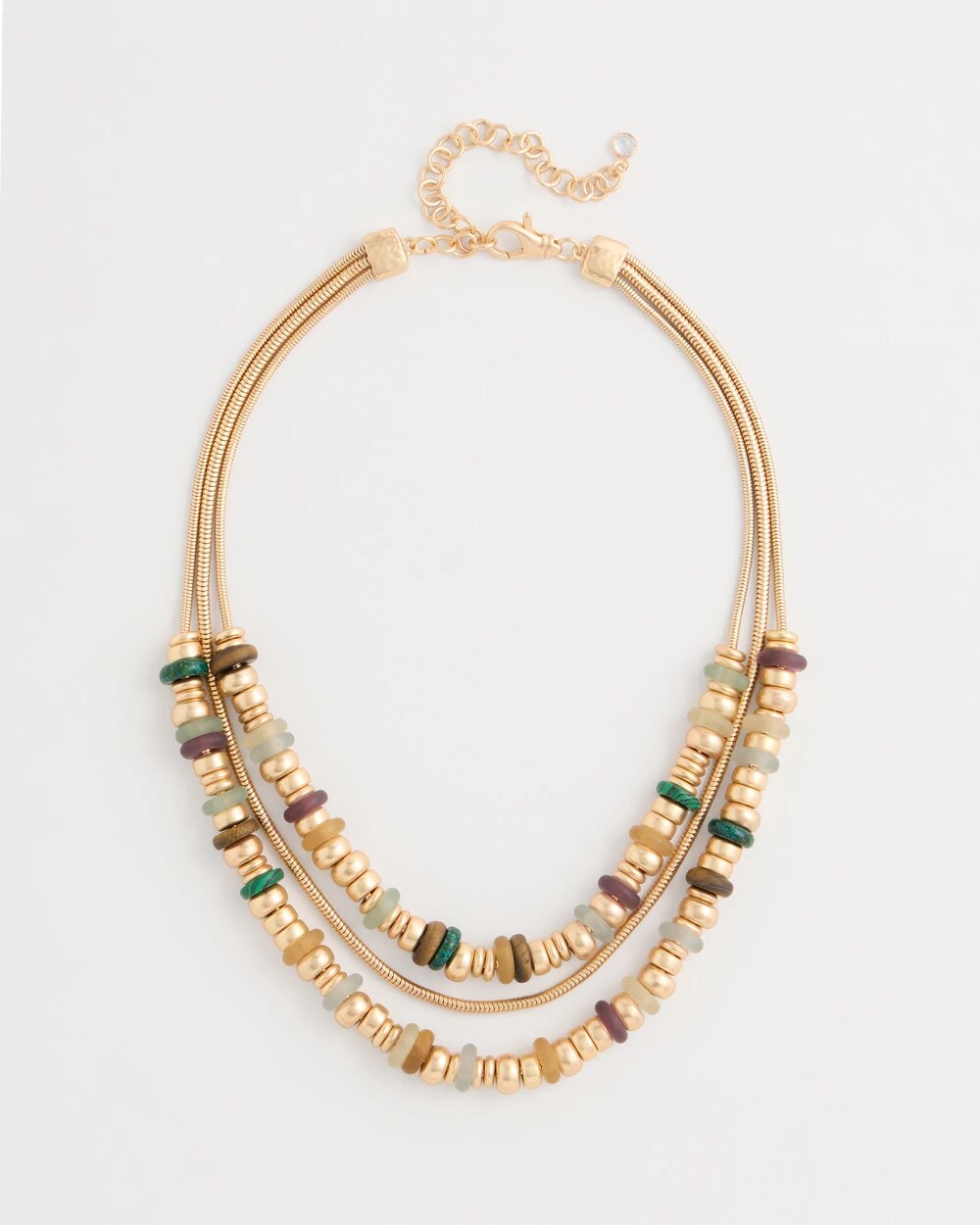 Multi-Colored Mixed Media Necklace