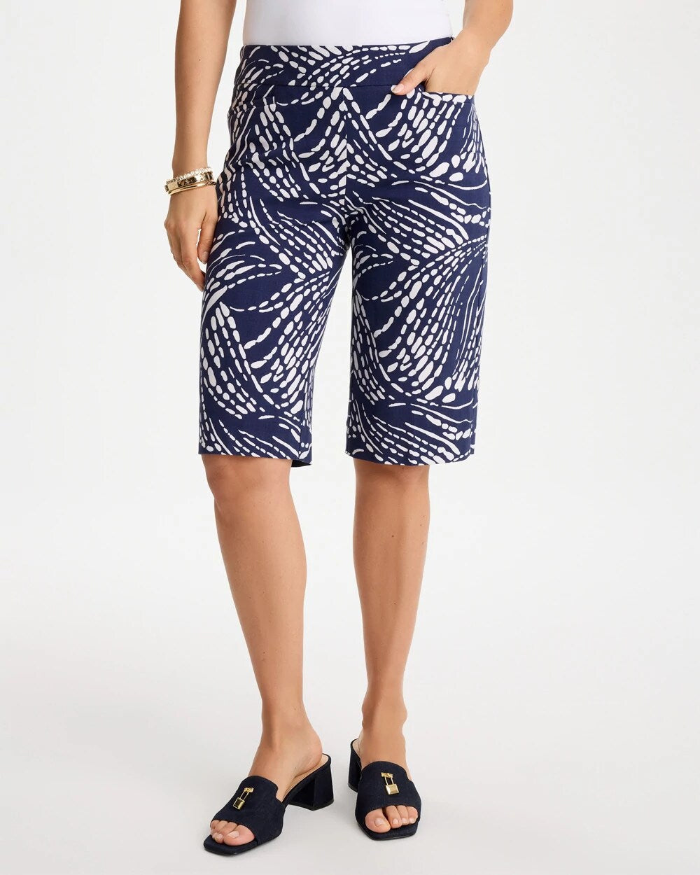 Abstract Brigitte Slim Shorts