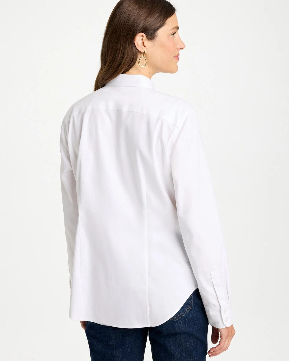 No Iron Fitted Stretch Shirt