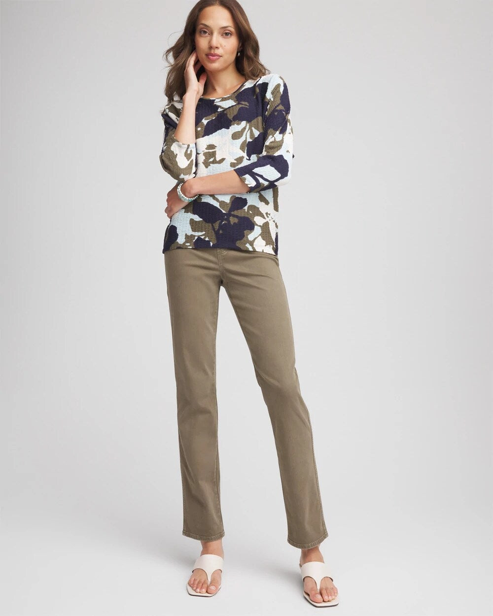 Pull-On Straight Jeans