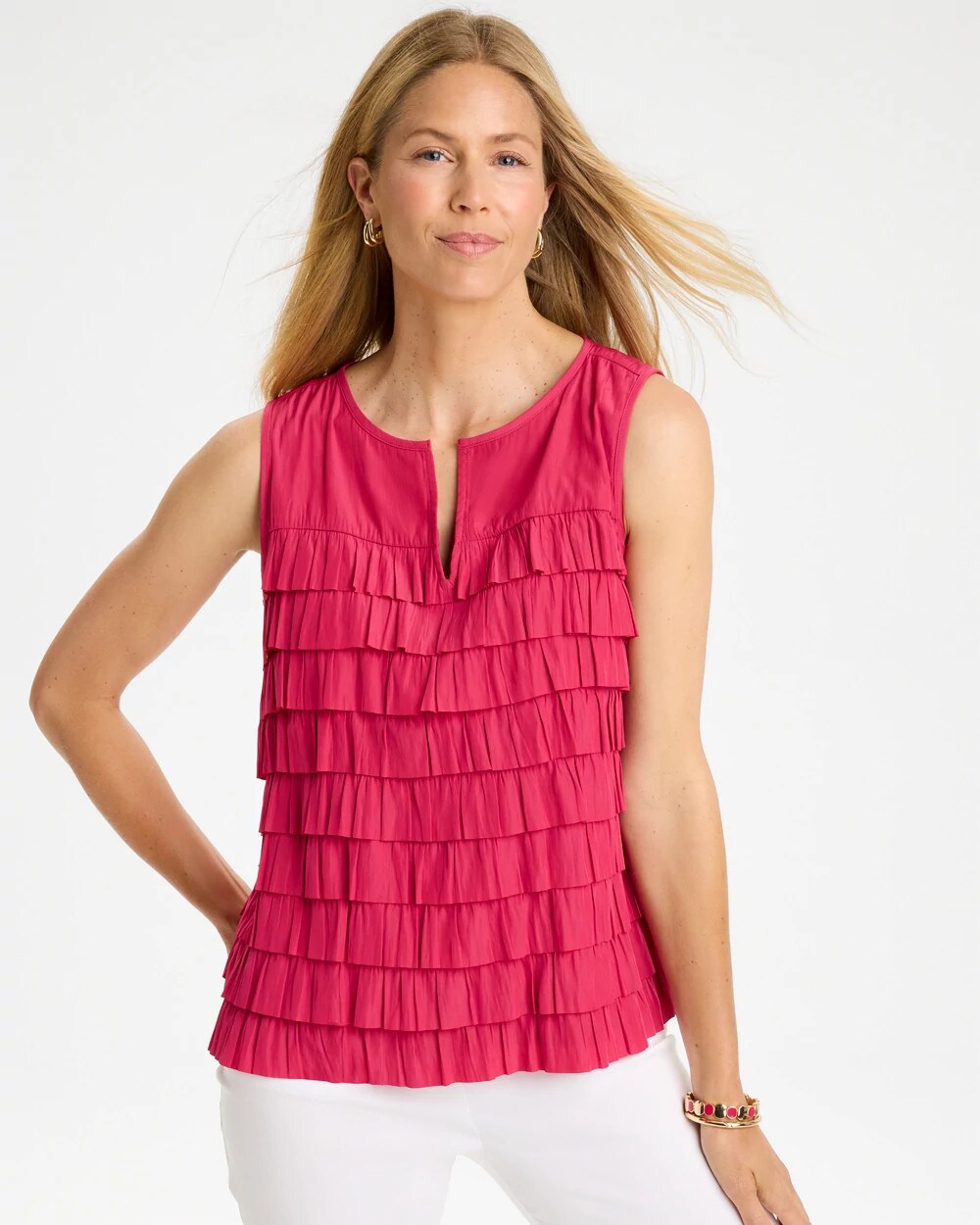 Sea Island Tiered Sleeveless Tank