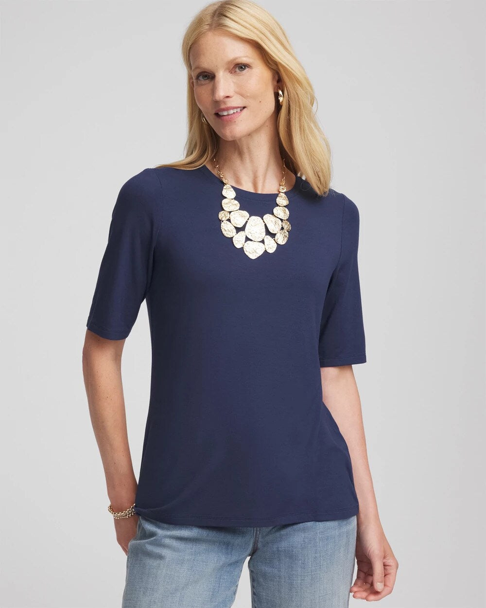 Touch of Cool Elbow Sleeve Tee