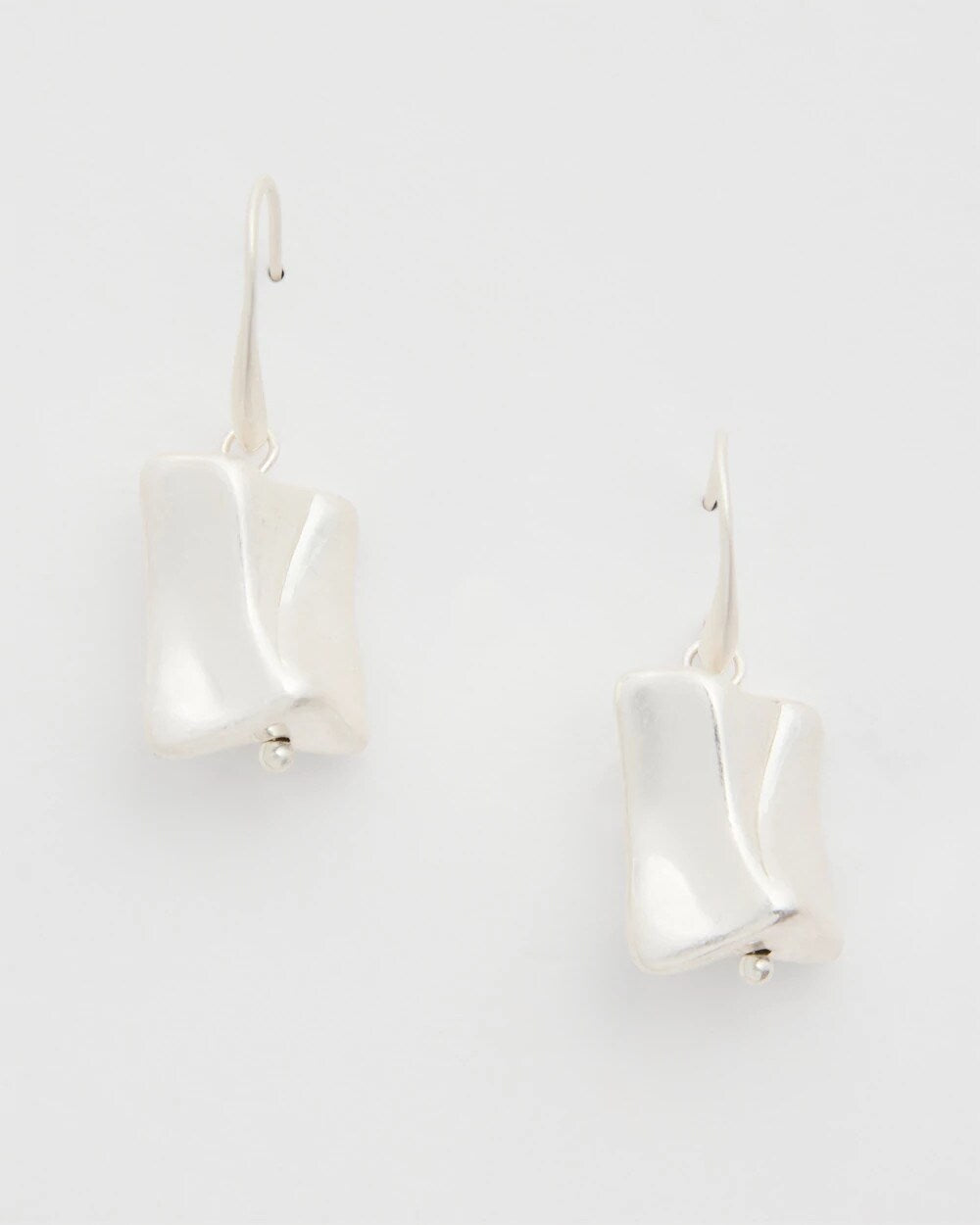 Mixed Metal Drop Earrings