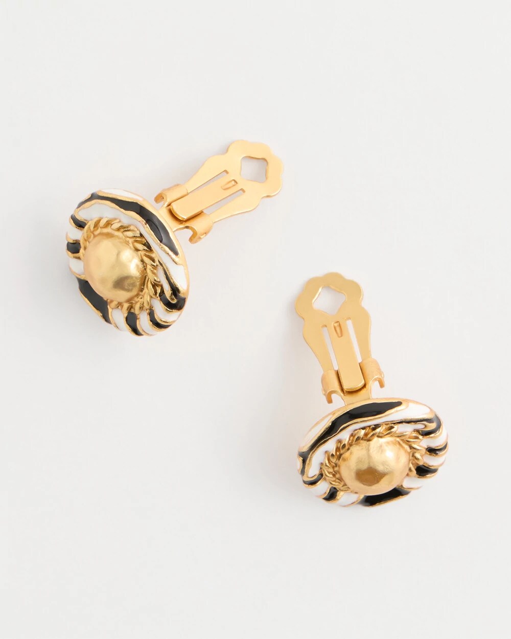 Zebra Clip-On Earrings