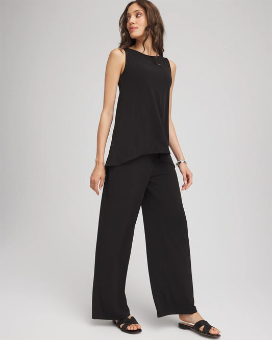 Travelers Knit Wide-Leg Pants