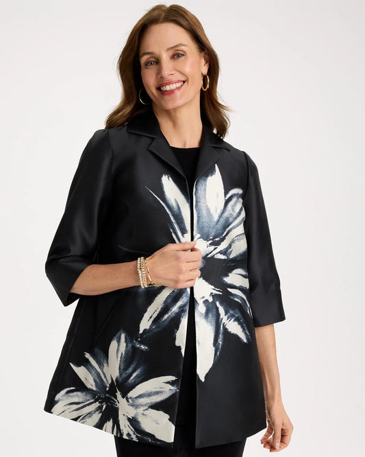 Travelers Collection Floral Long Jacket