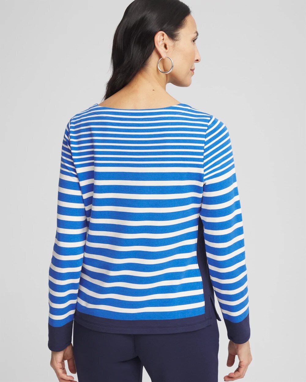 Zenergy Striped Boatneck Mariner Tee