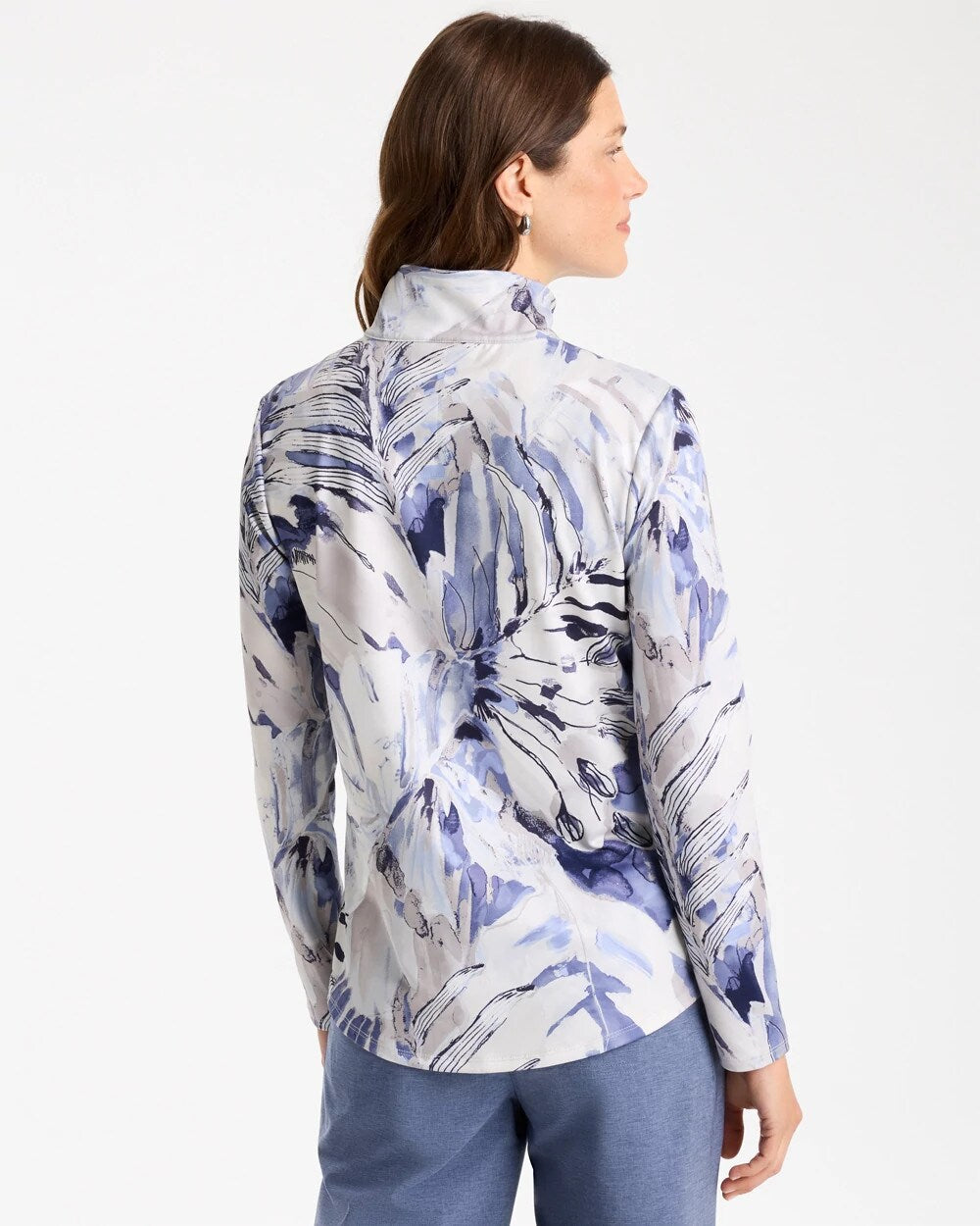Zenergy UPF Botanic Half Zip Polo