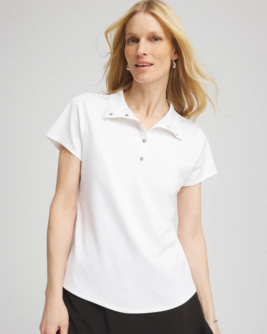 Zenergy UPF Mockneck Short-Sleeve Top