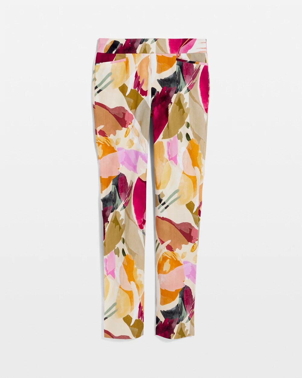 Brigitte Abstract Floral Slub Pants