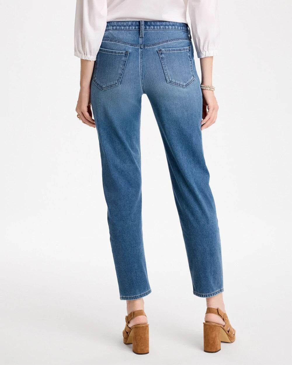 Slim Tapered Ankle Knit Denim