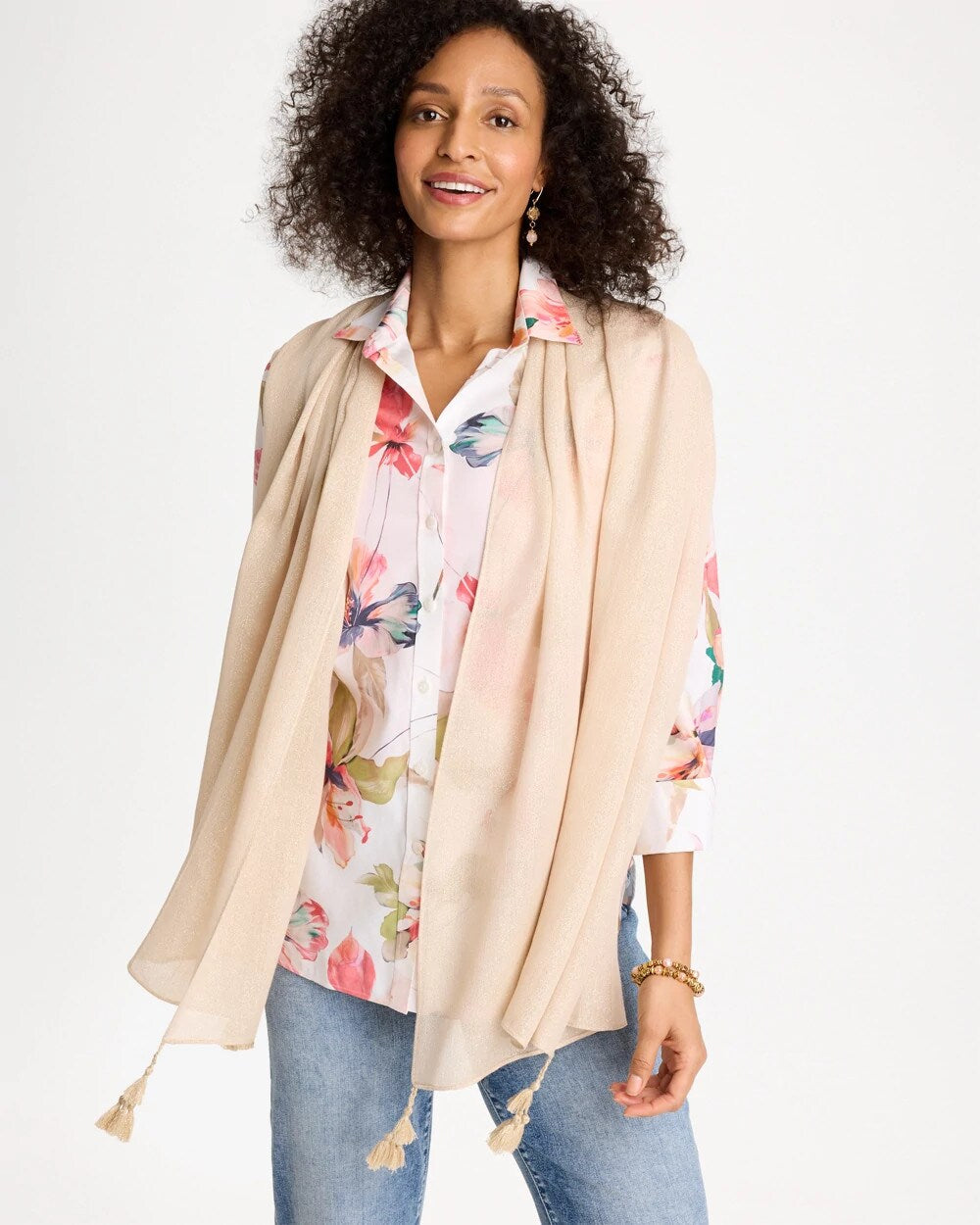 Lurex Oblong Scarf