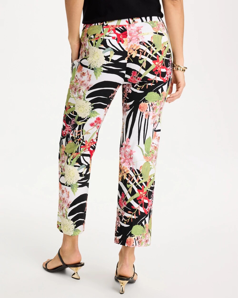 Tropical Nights Brigitte Straight Crop Pant