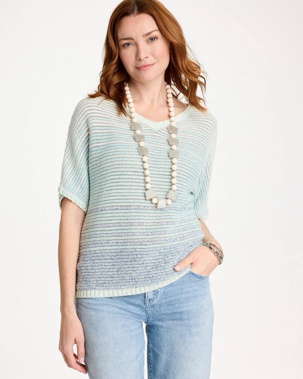 Space Dyed Pullover Sweater